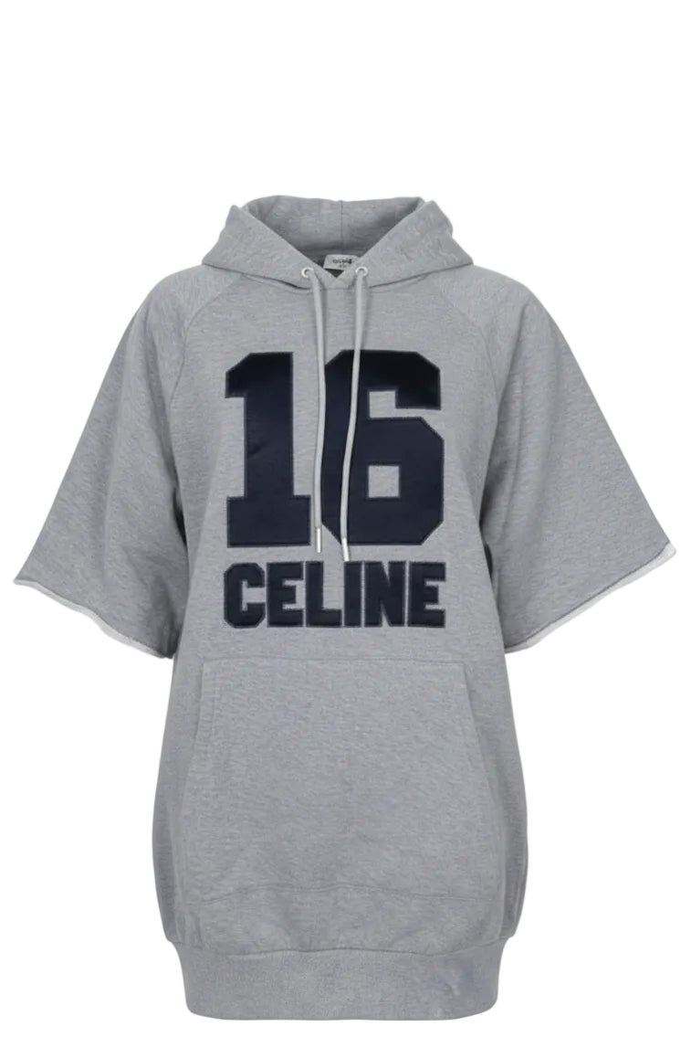 CELINE Hoodie Mini Dress