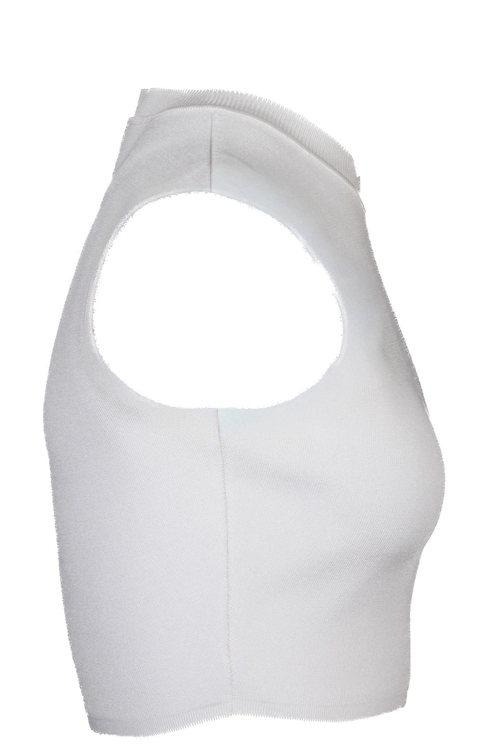 HERMÈS Cropped Tank Top White