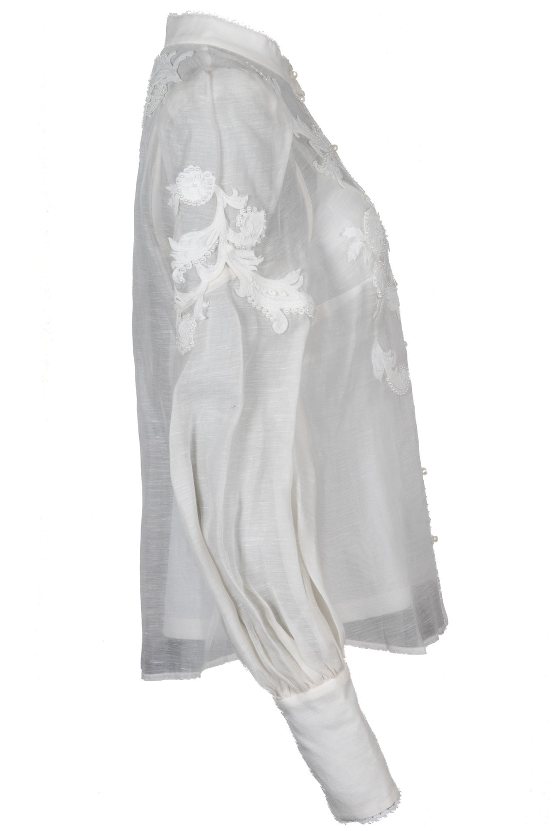 ZIMMERMANN Chemisier appliqué Wonderland Lin Soie
