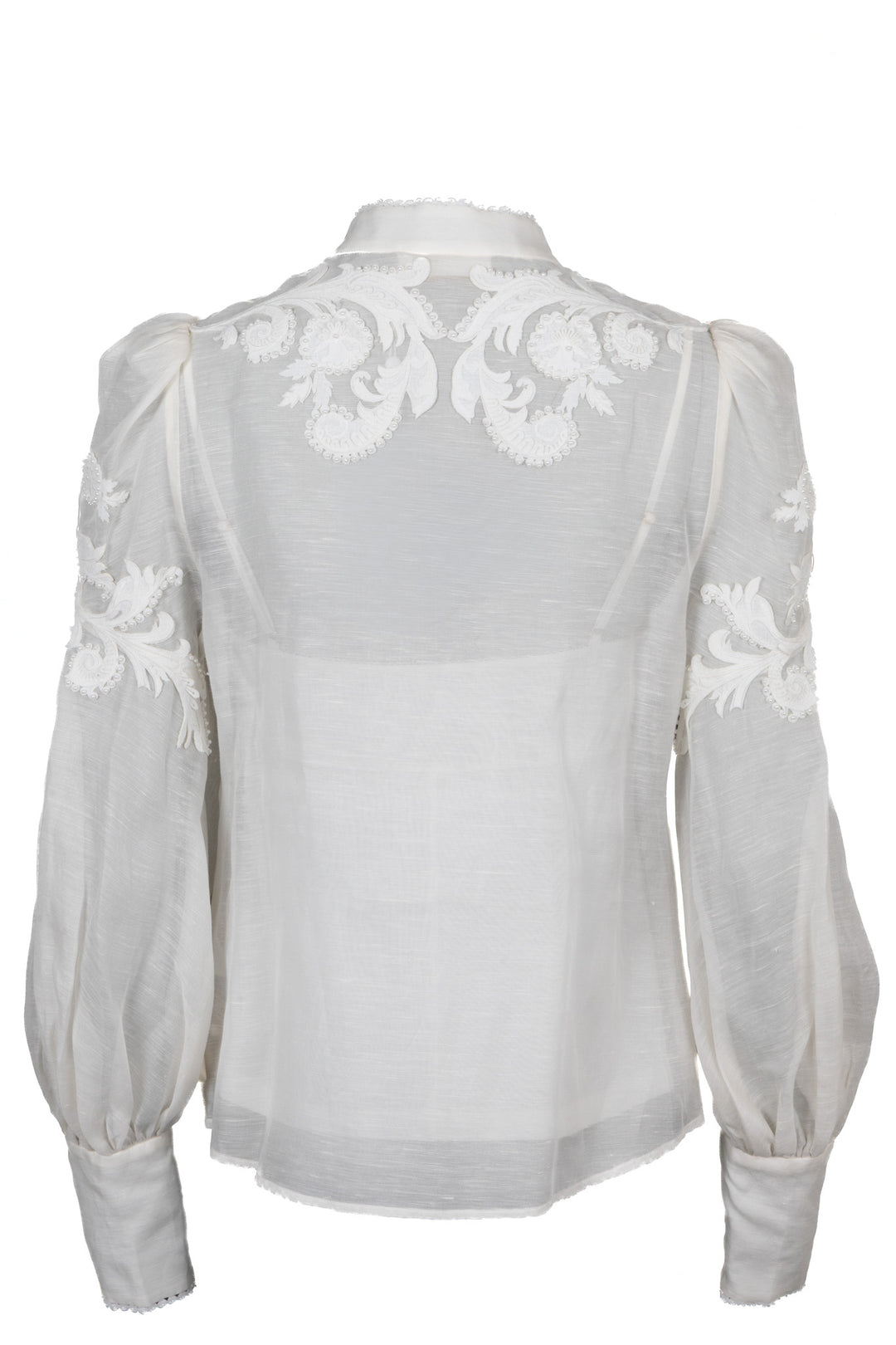 ZIMMERMANN Chemisier appliqué Wonderland Lin Soie