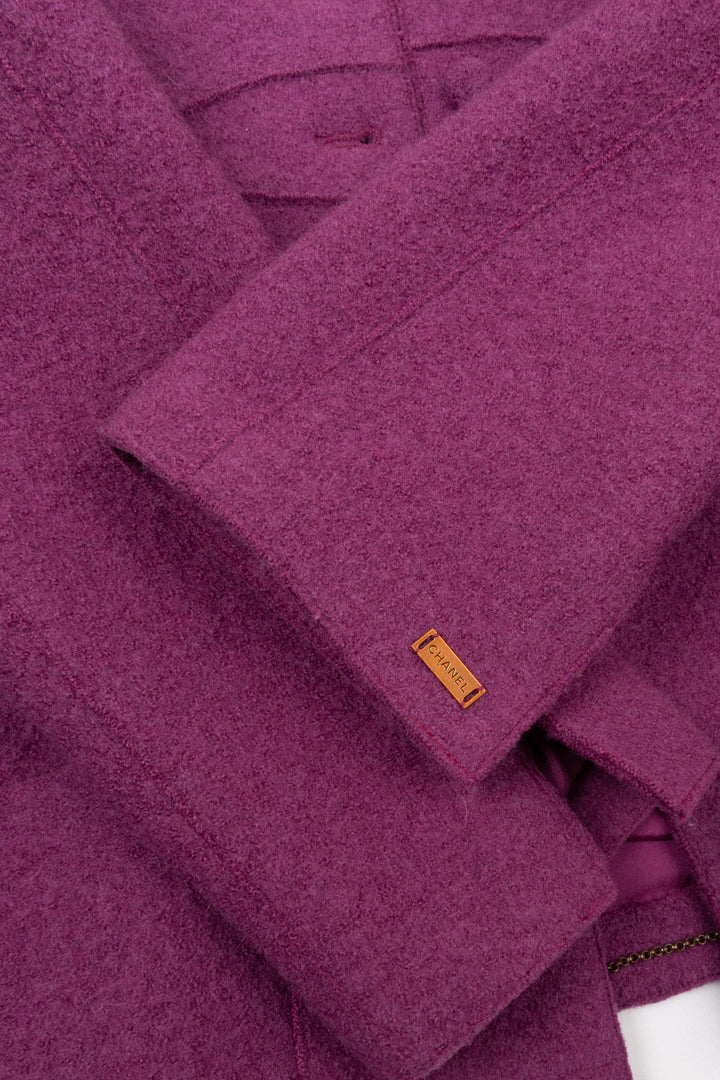 CHANEL 1999 Jacket Purple Wool