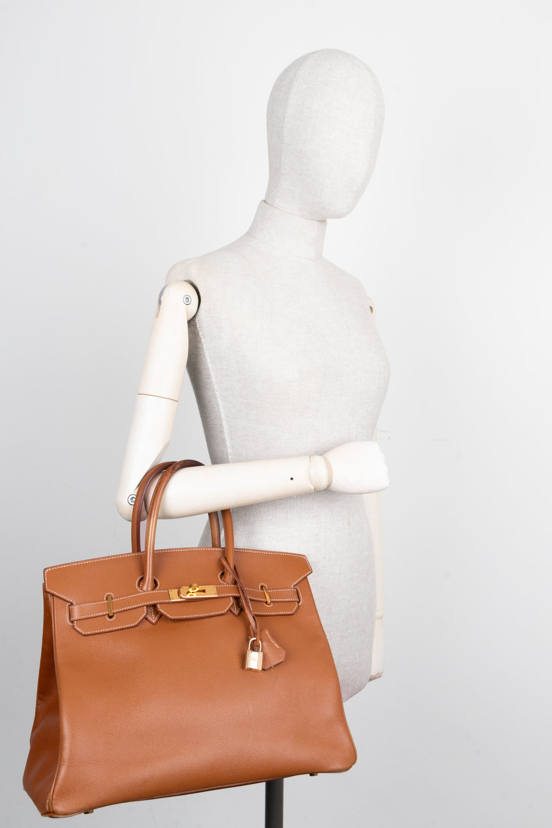 HERMÈS Birkin 35 Return Courchevel Gold