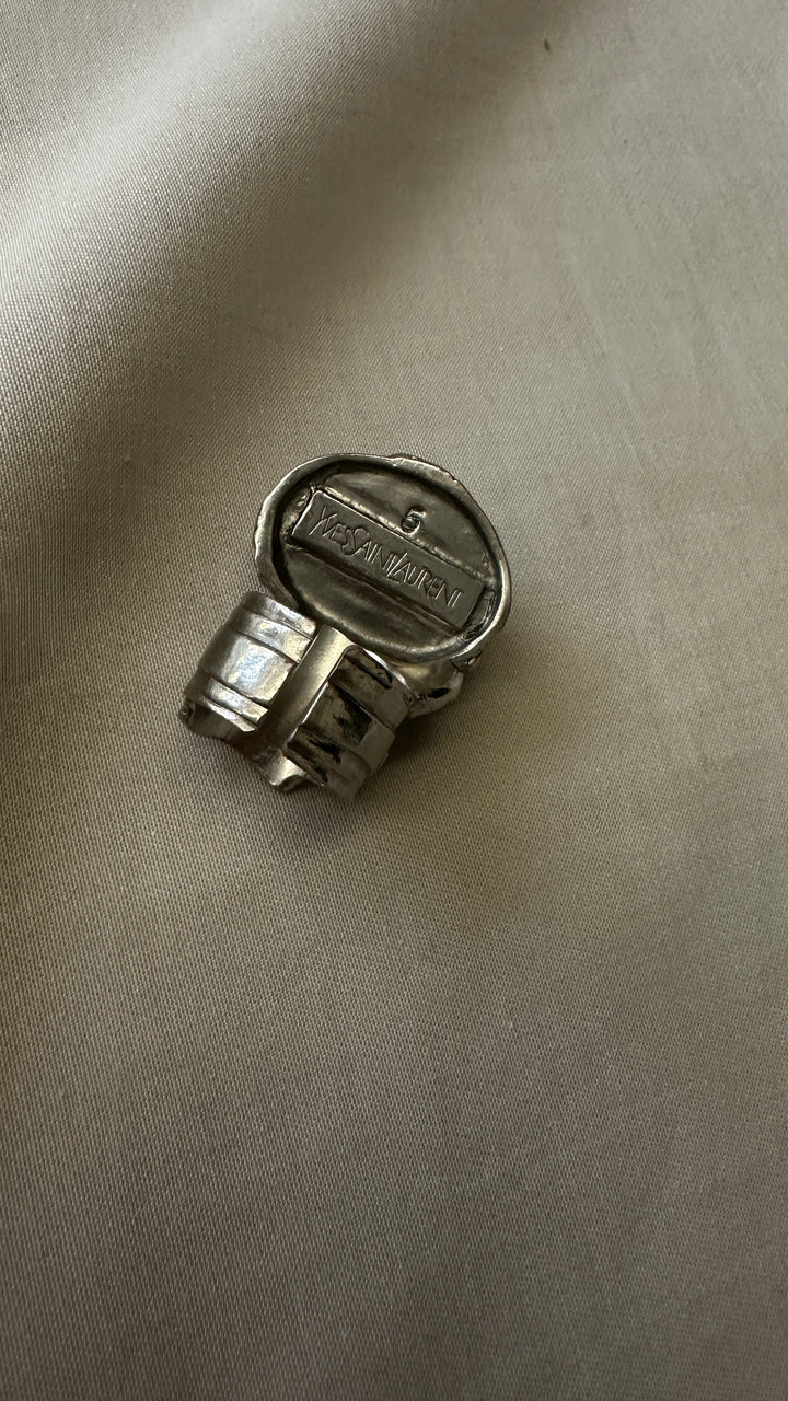 YSL Arty Ring Silver