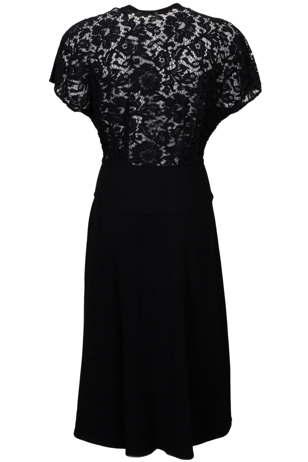 VALENTINO Lace Detail Dress Black