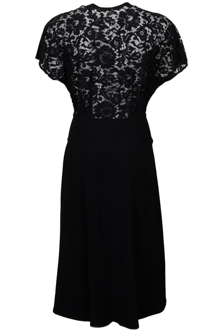 VALENTINO Lace Detail Dress Black
