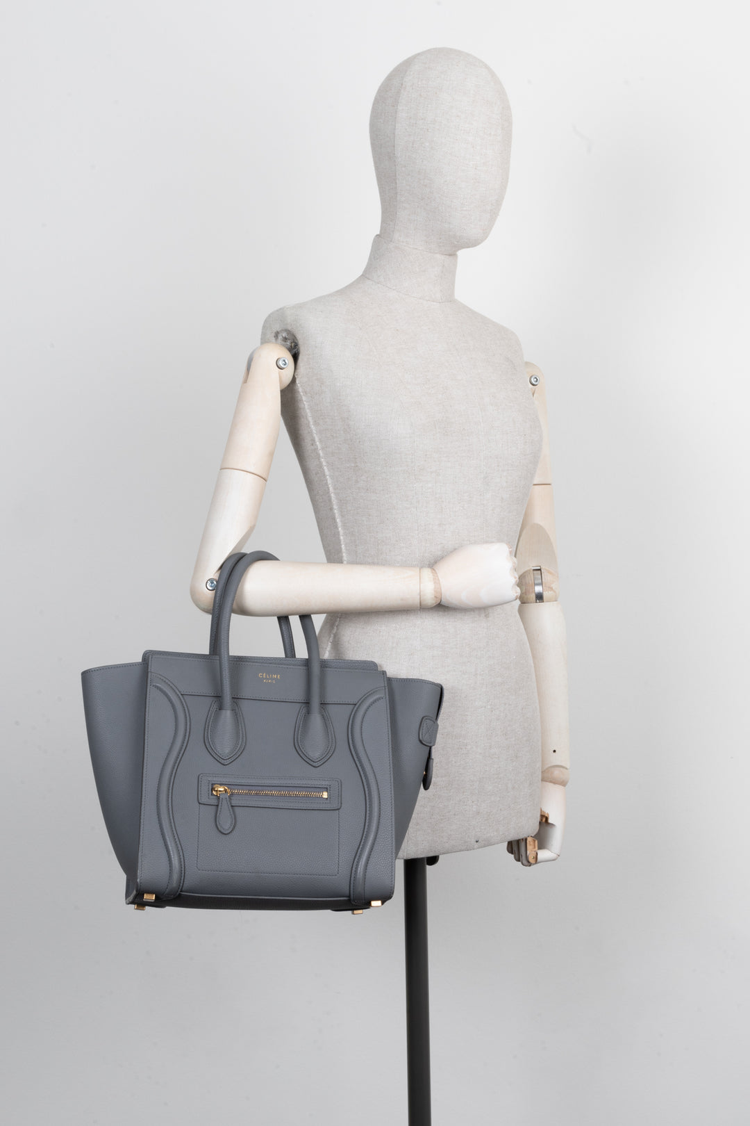 CÉLINE Micro Luggage Bag Leather Kohl – REAWAKE