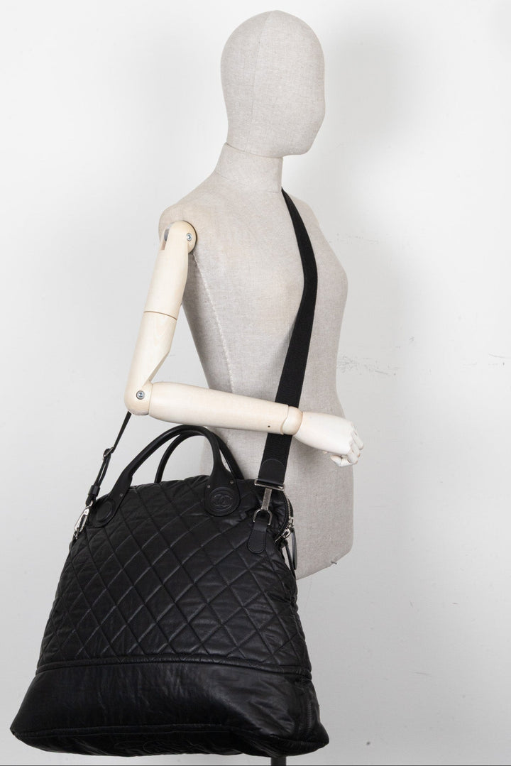 CHANEL Coco Cocoon Travel Bag Black
