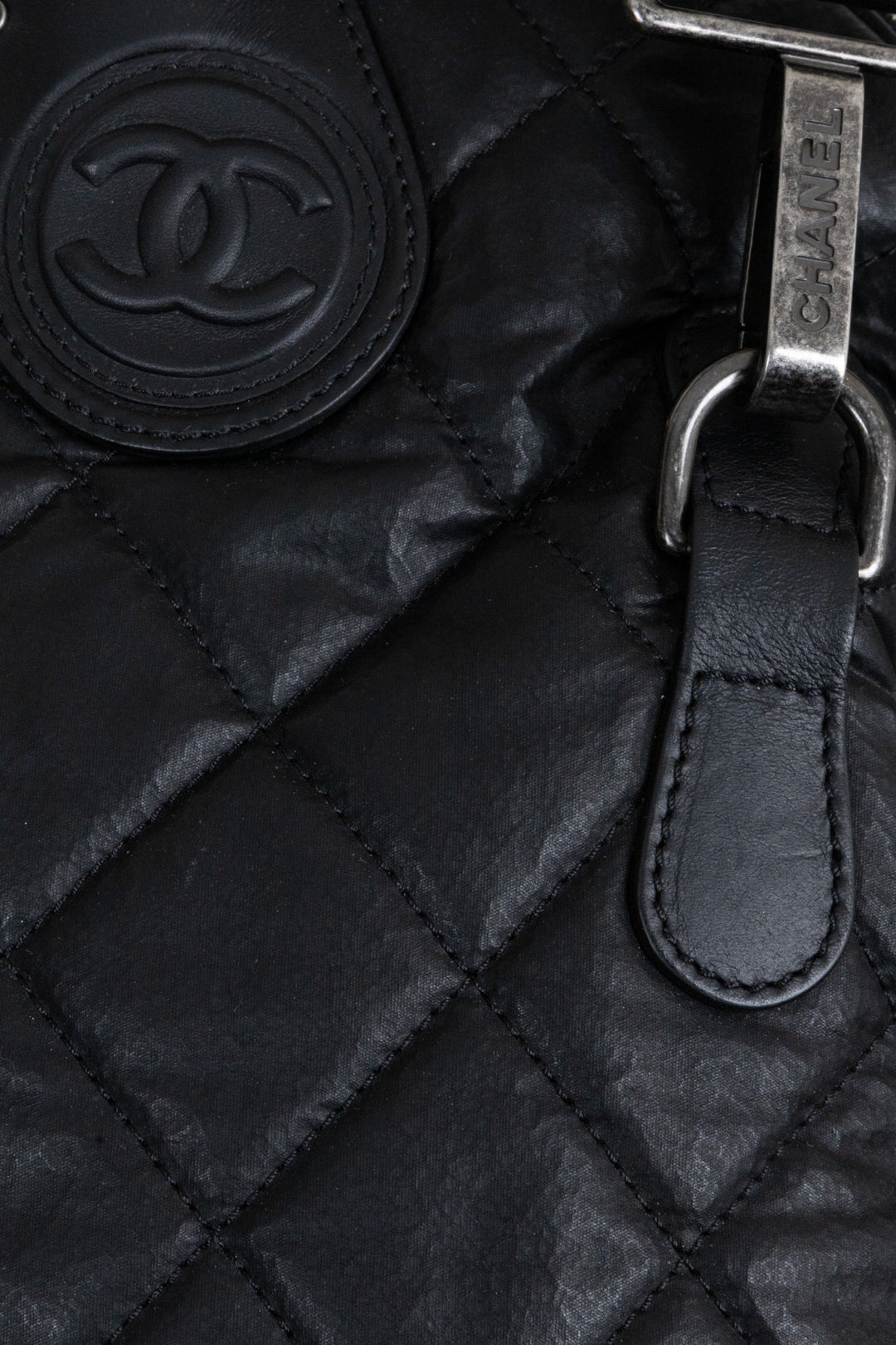 CHANEL Coco Cocoon Travel Bag Black