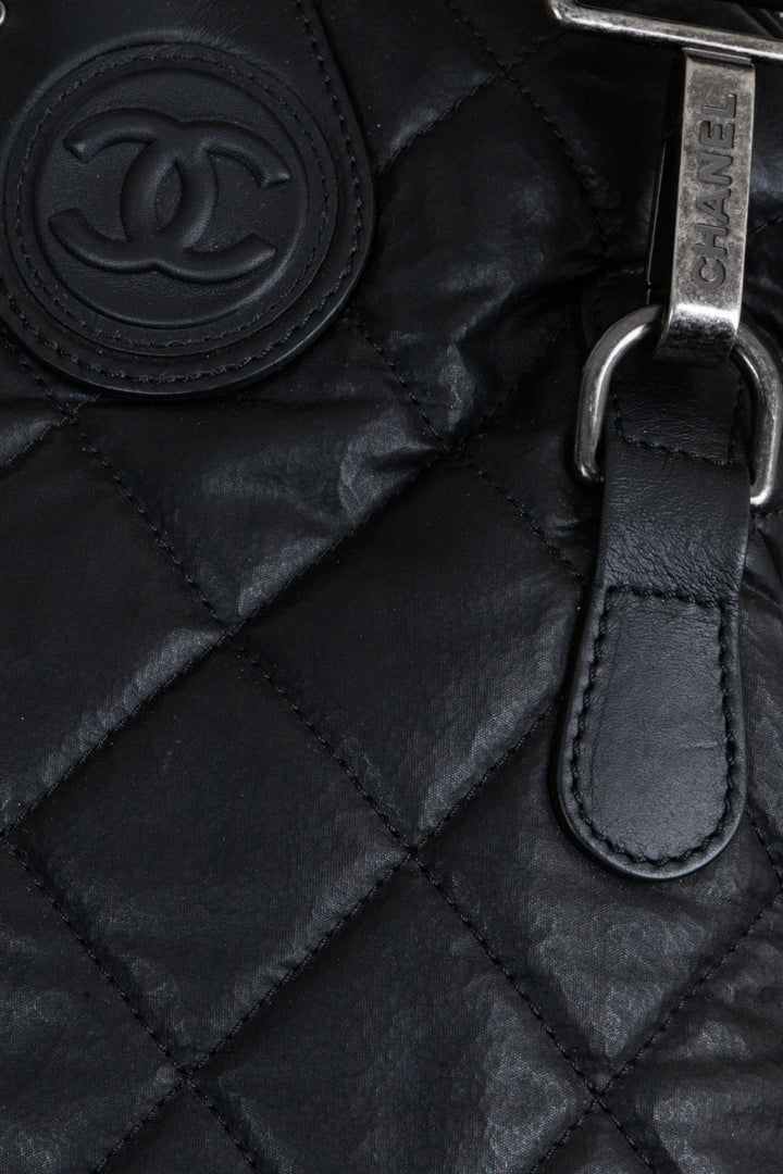 CHANEL Coco Cocoon Travel Bag Black