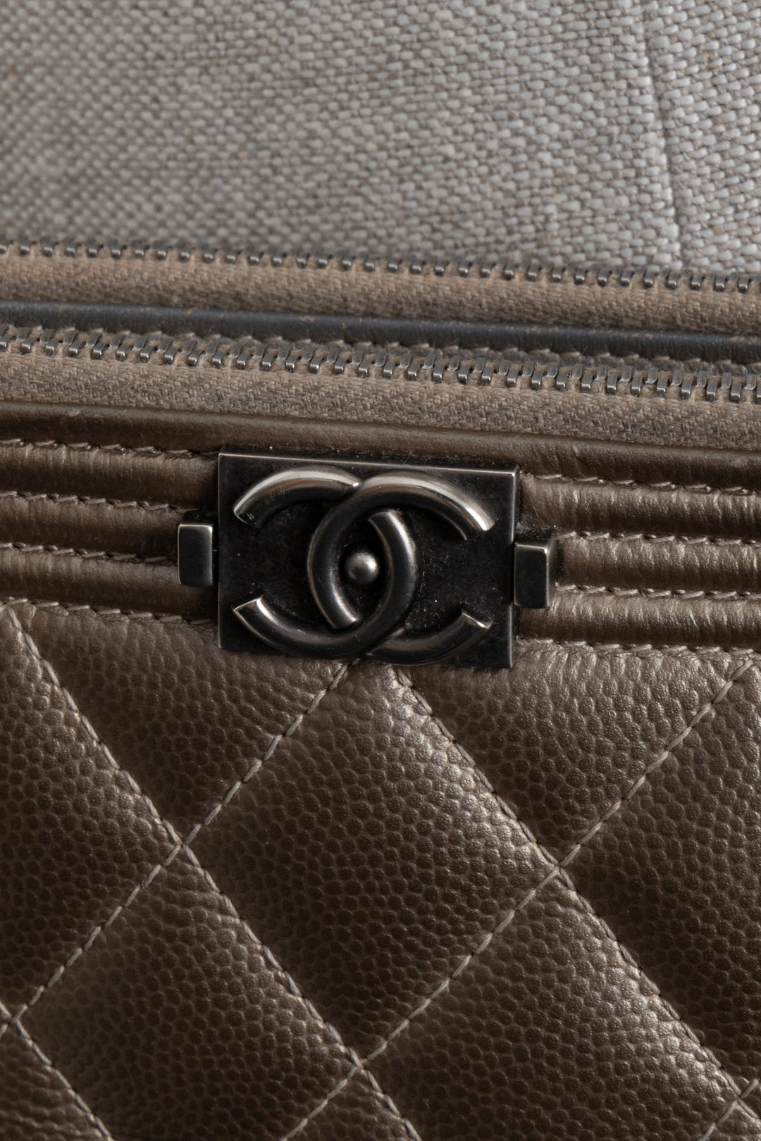 CHANEL Boy WOC Metallic Bronze