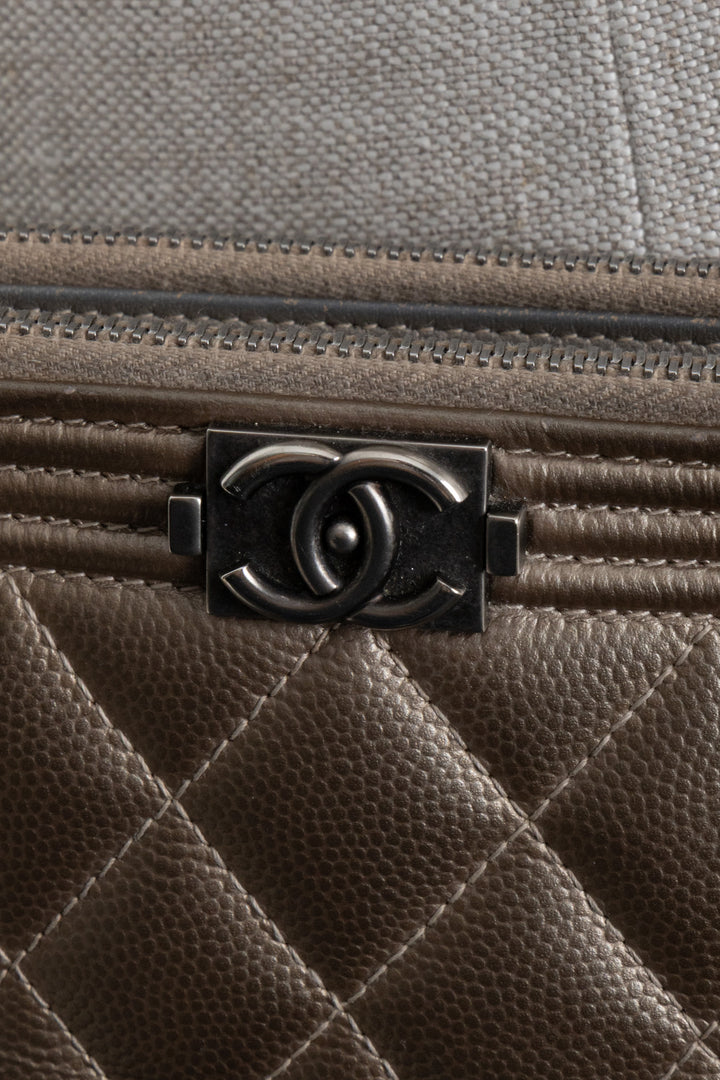 CHANEL Boy WOC Metallic Bronze