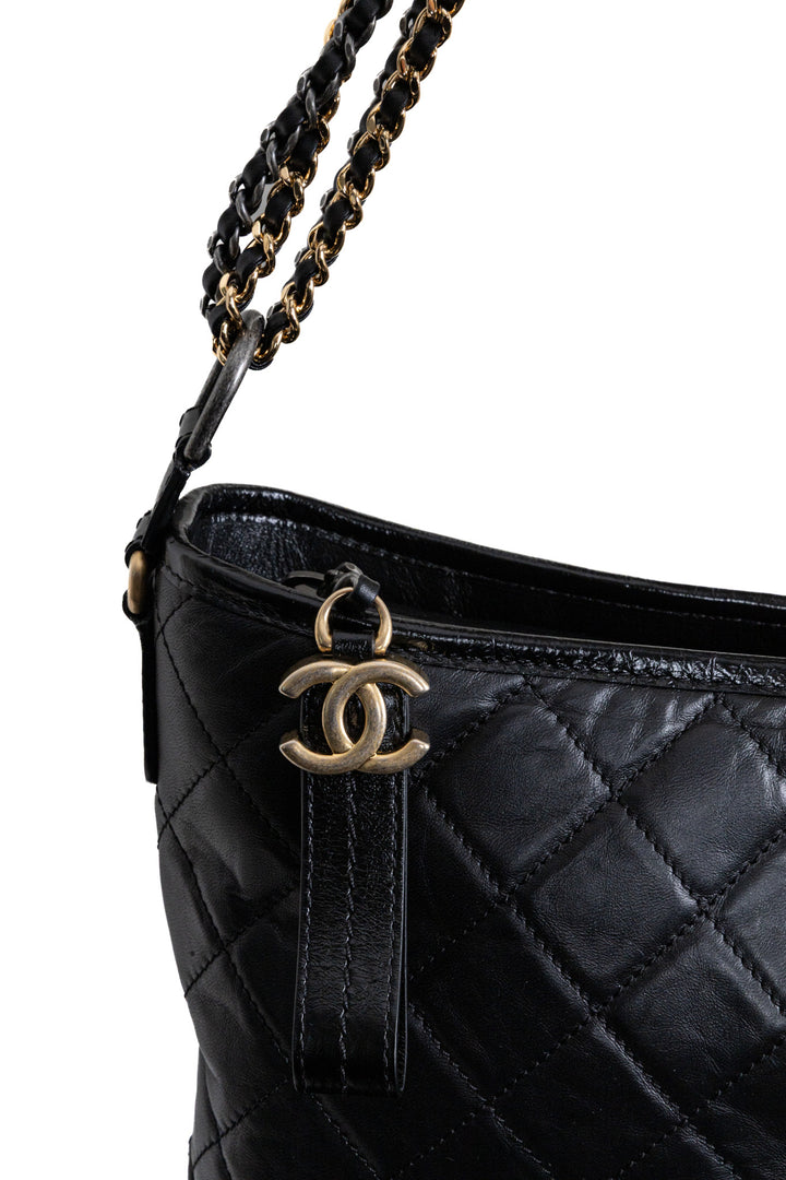Sac CHANEL Gabrielle moyen modèle cuir noir