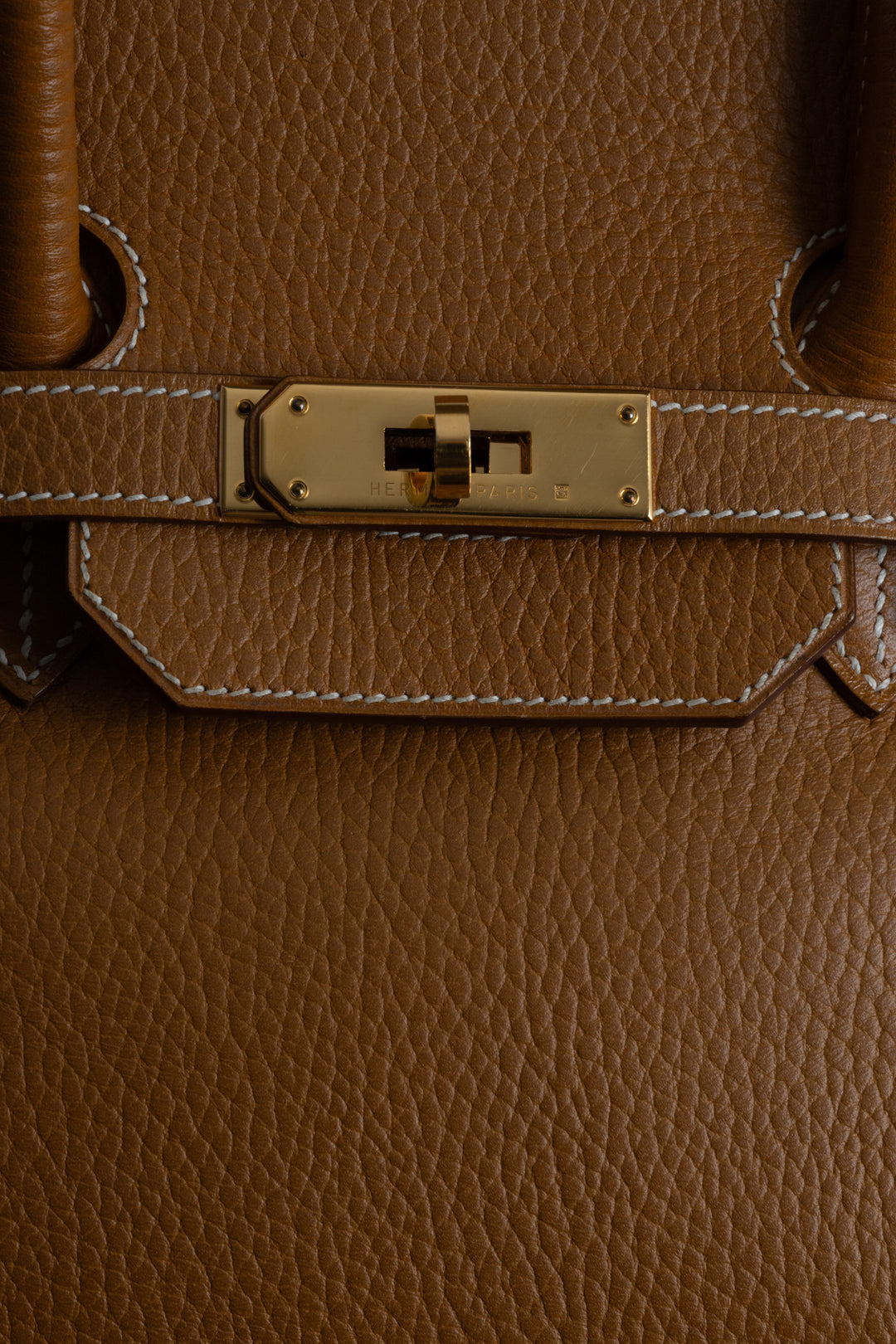 HERMÈS Birkin 35 Retourne Vache Ardennes Or