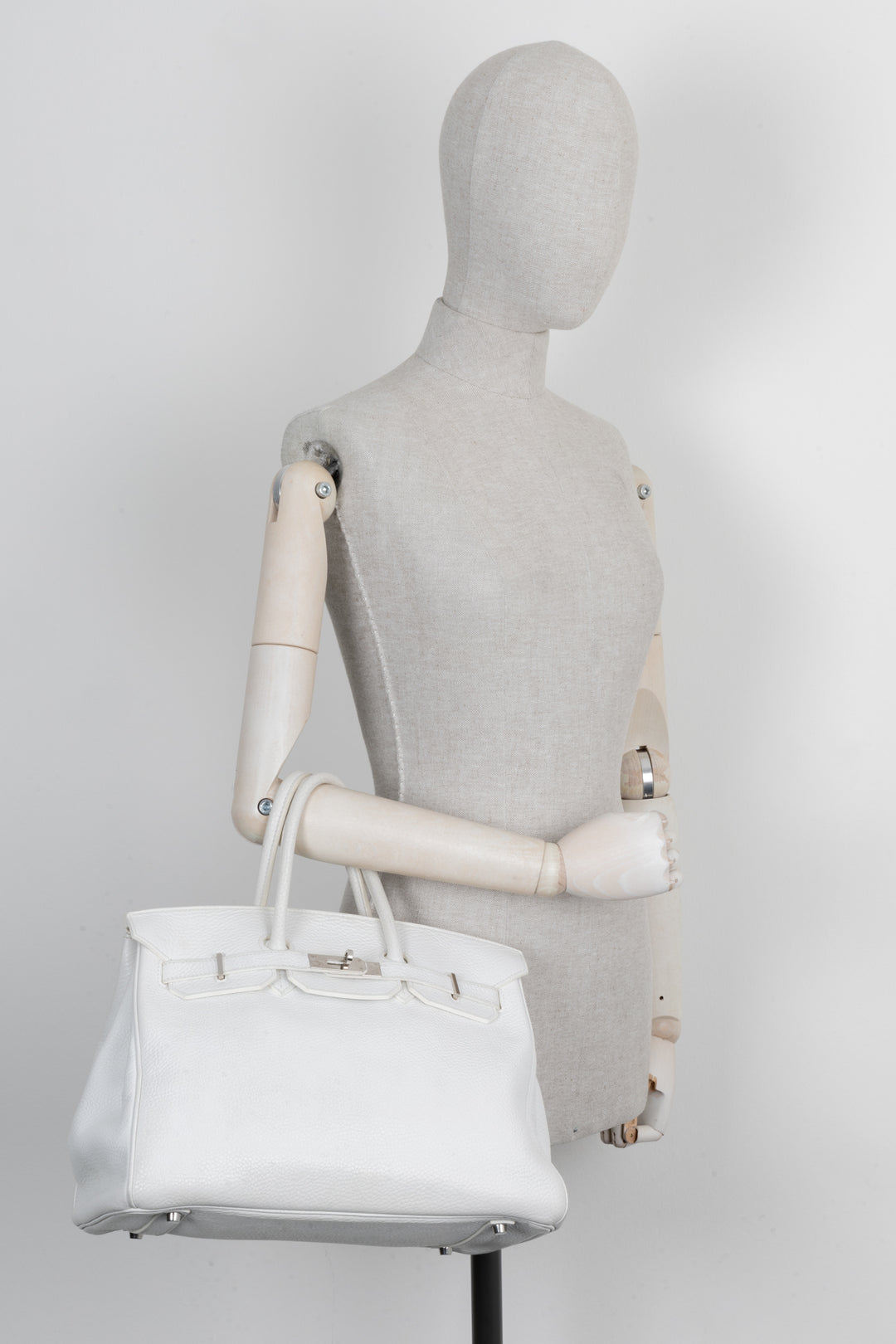 HERMÈS Birkin 35 Clemence White