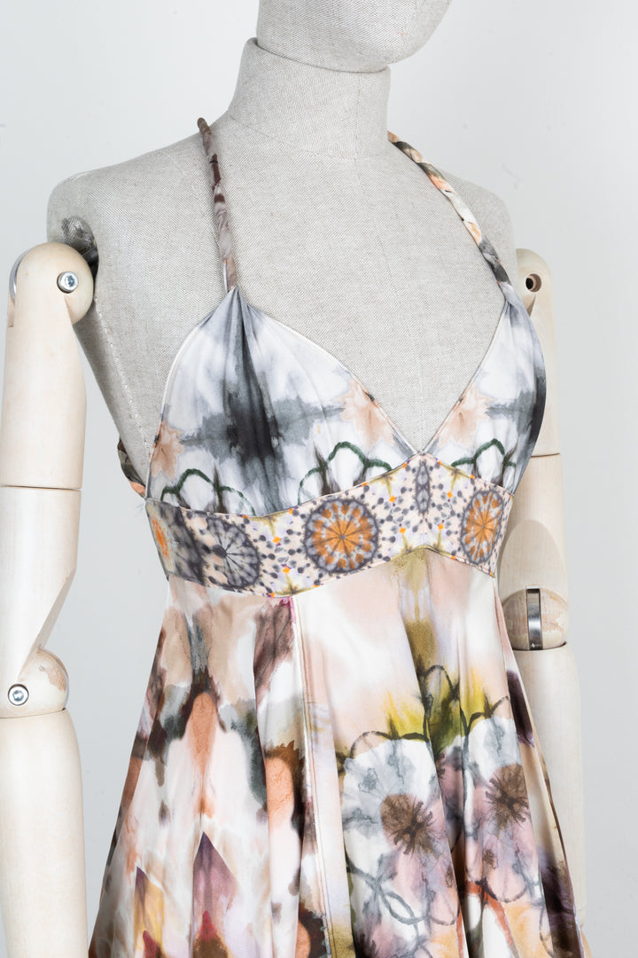 CHRISTIAN DIOR Dress Silk Watercolor Dress