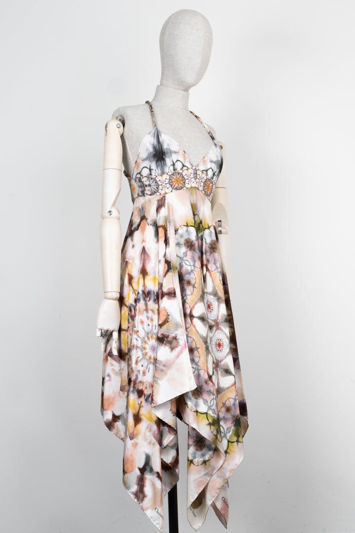 CHRISTIAN DIOR Dress Silk Watercolor Dress