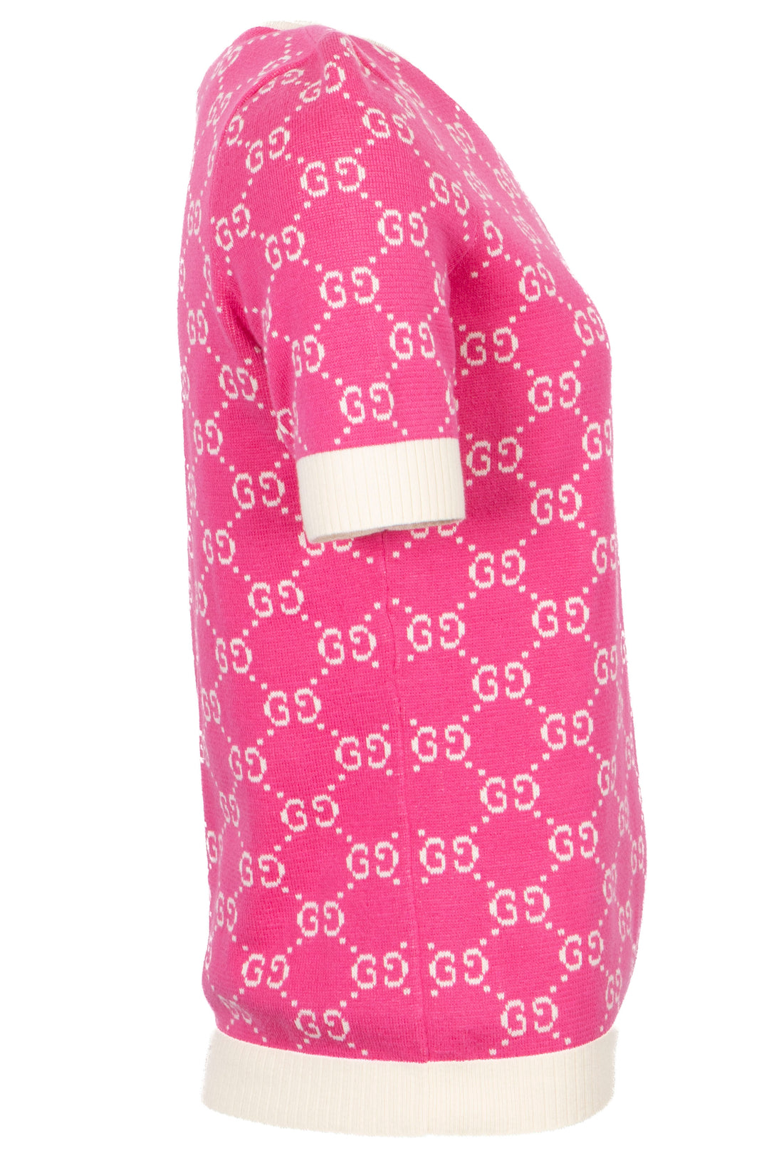 GUCCI GG Logo Top Knit Pink