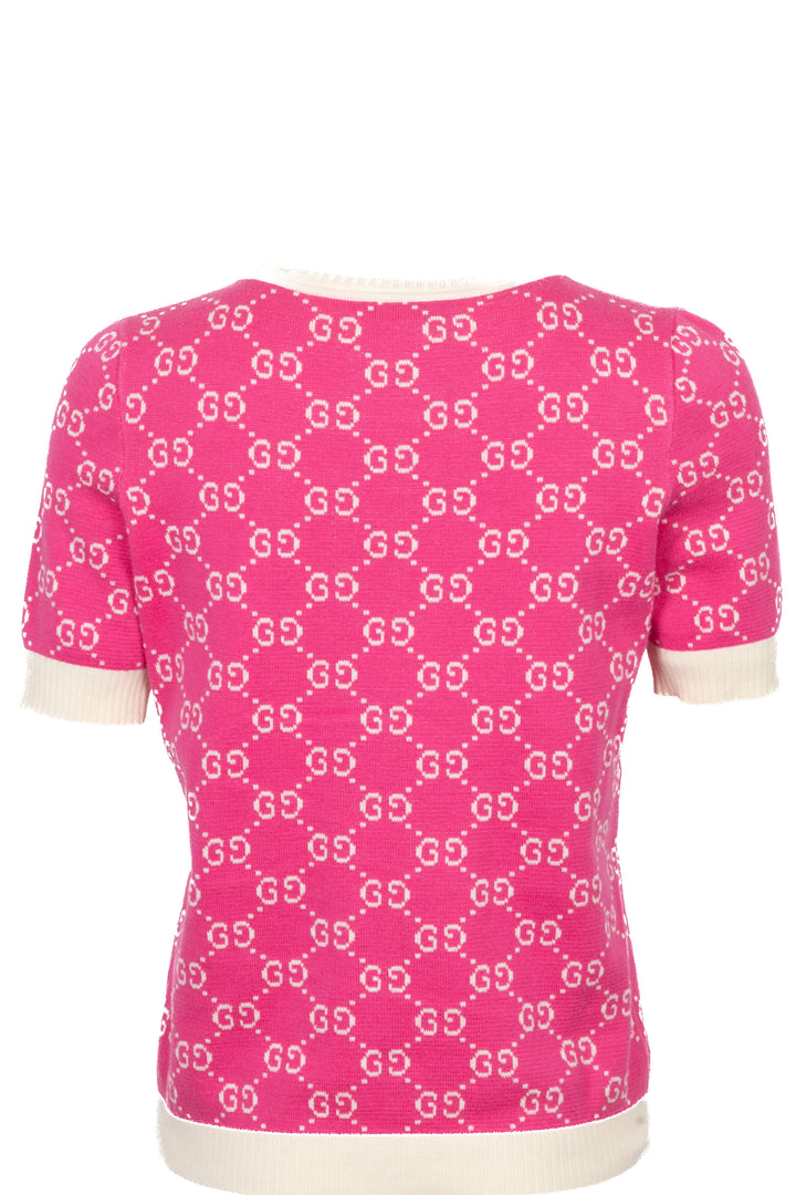 GUCCI GG Logo Top Knit Pink
