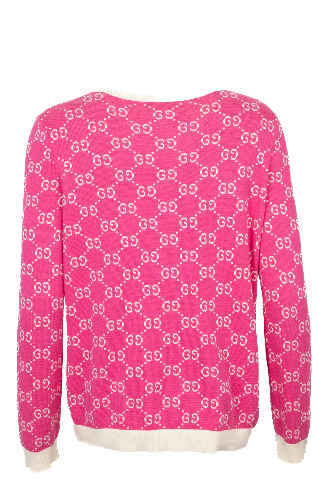 GUCCI GG Logo Cardigan Knit Pink