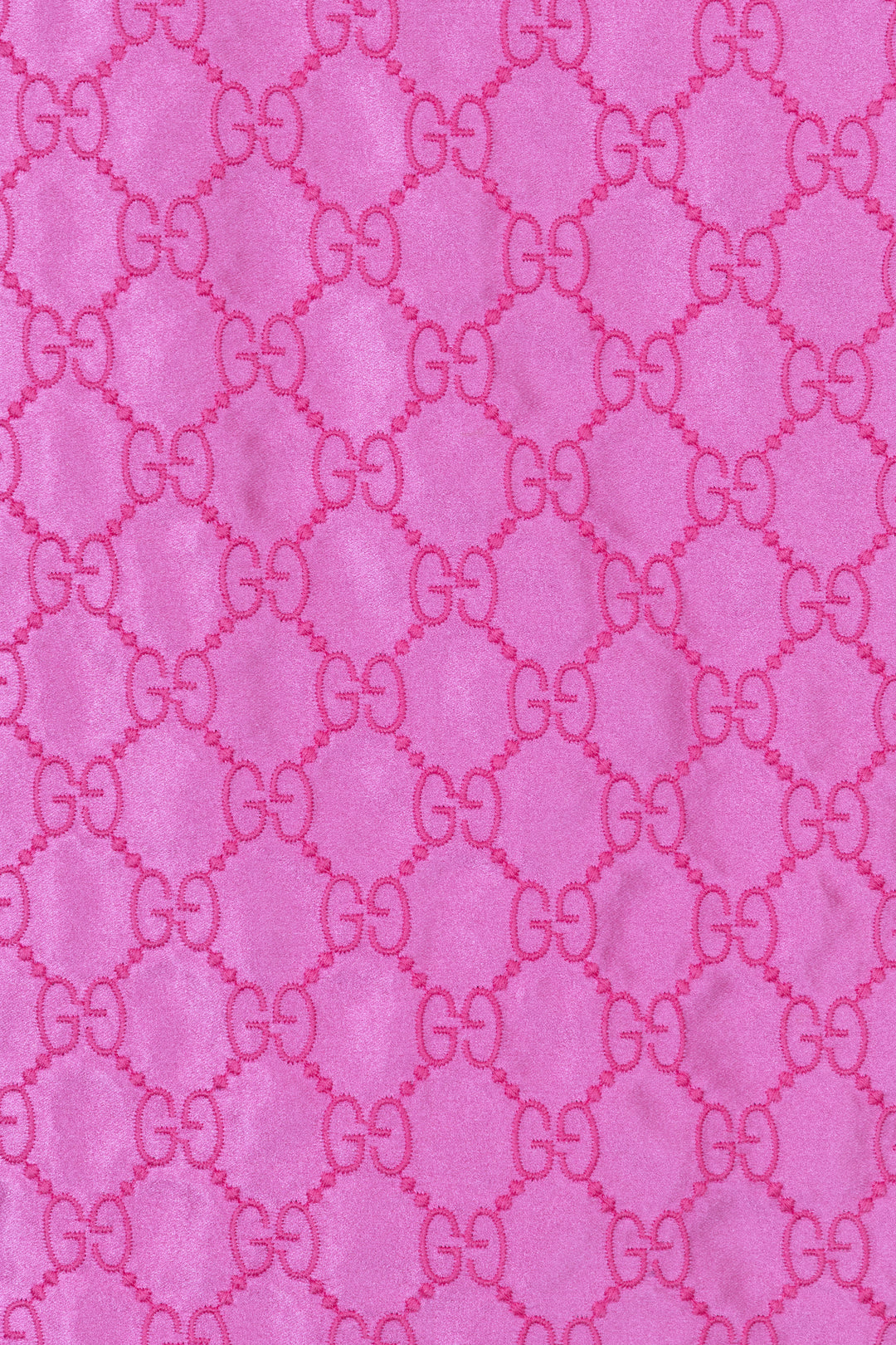 GUCCI GG Embroidered Silk Dress Pink