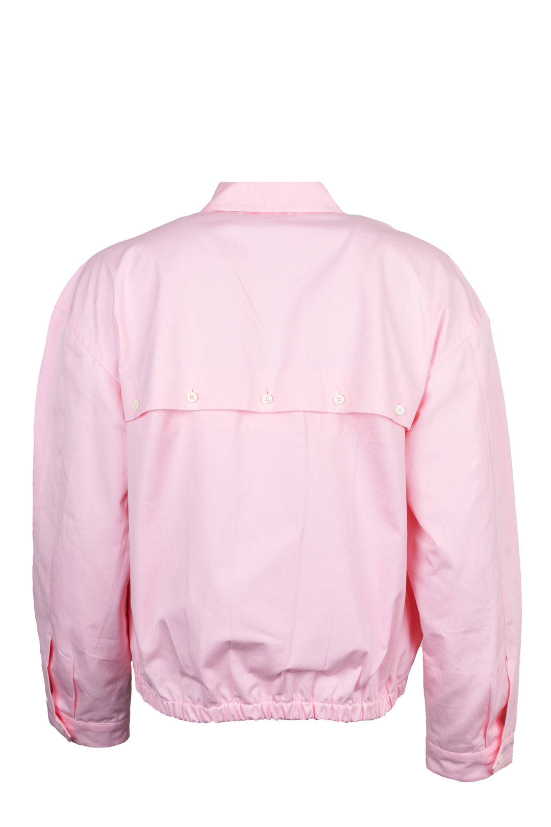 MIUMIU Logo Shirt Jacket Popeline Pink