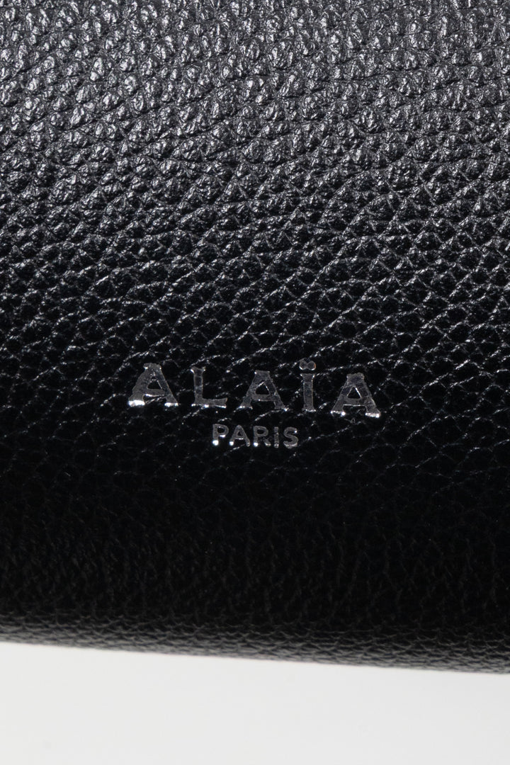 ALAÏA Le Teckel Flap Tote Bag Leather Black