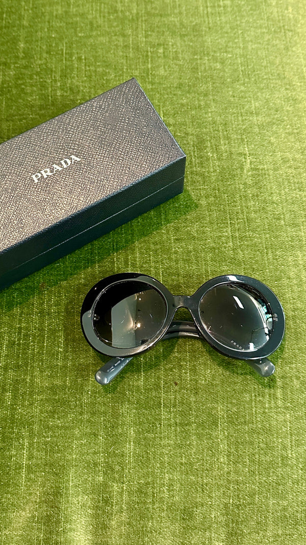 PRADA Round Sunglasses Black