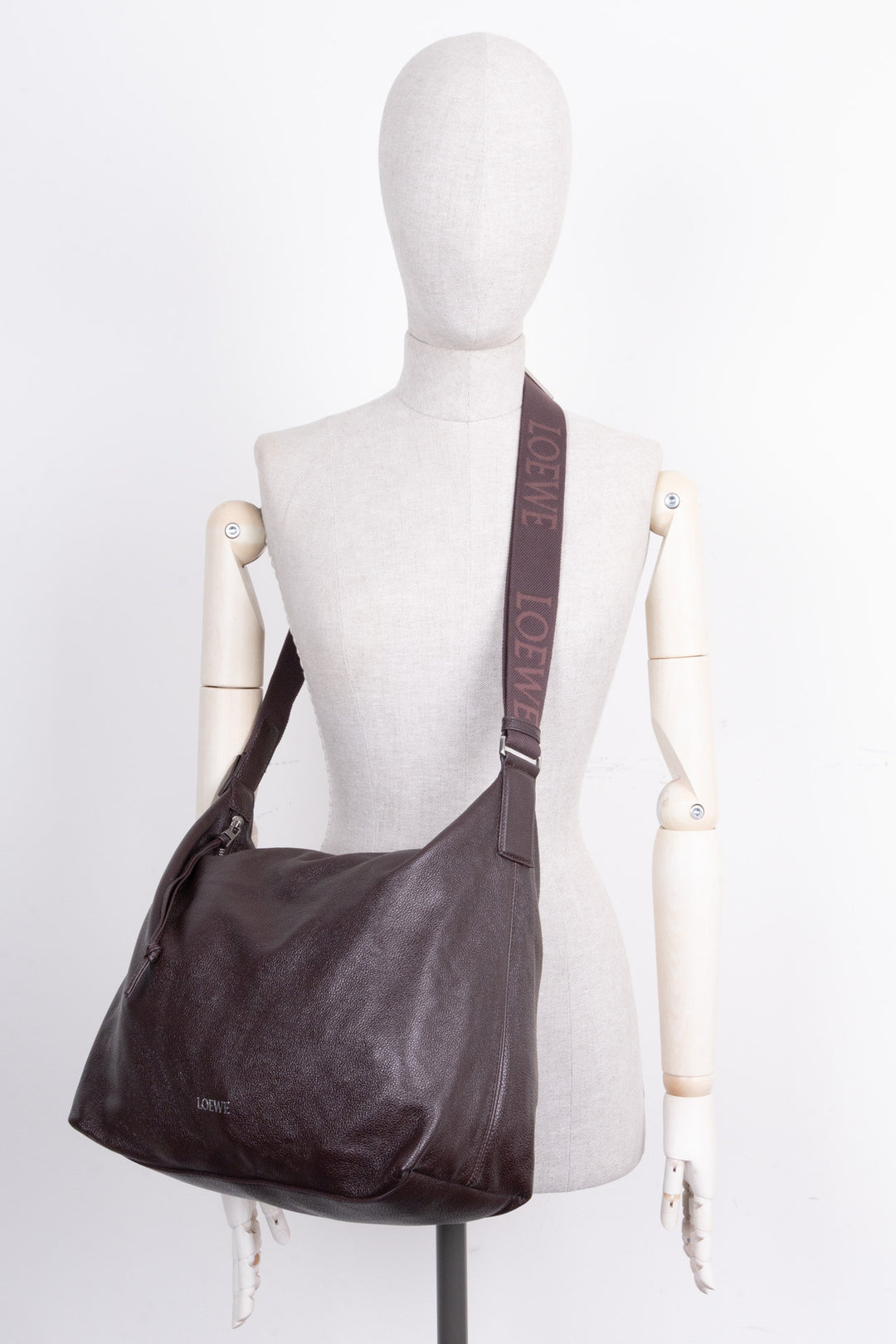 LOEWE Cubi Crossbody Bag Brown