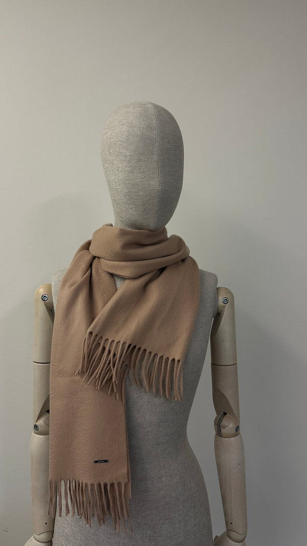Écharpe à franges LORO PIANA en cachemire beige