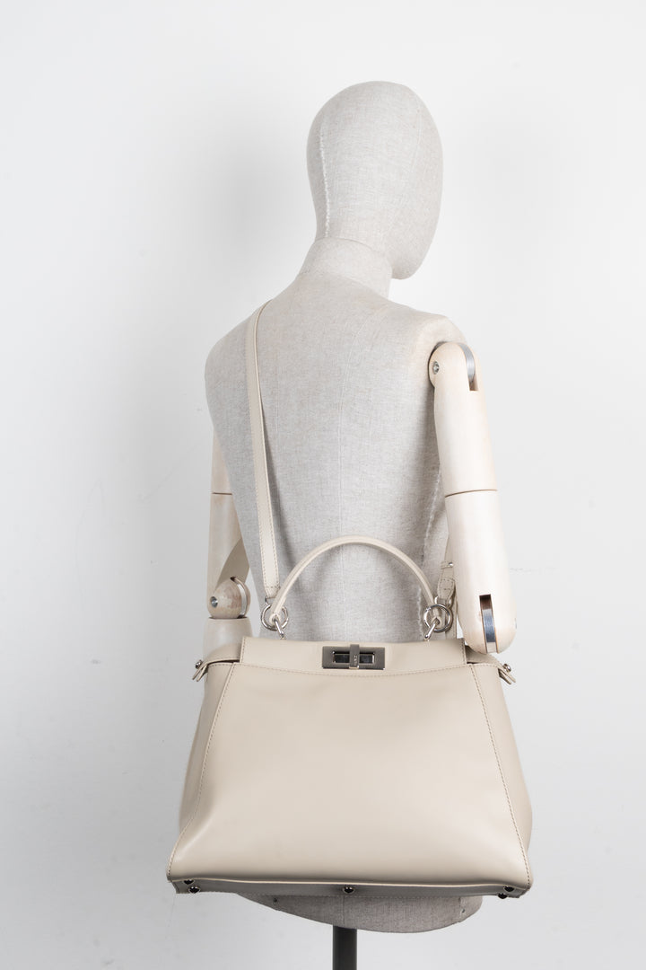 FENDI Peekaboo Medium Greige
