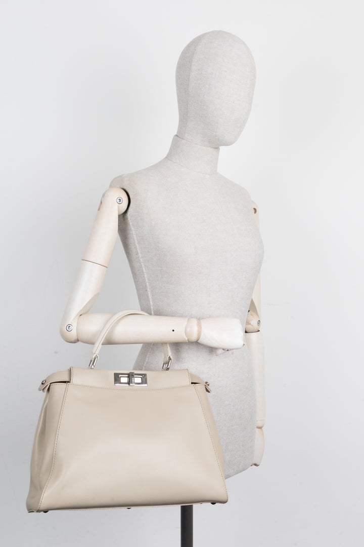 FENDI Peekaboo Medium Greige