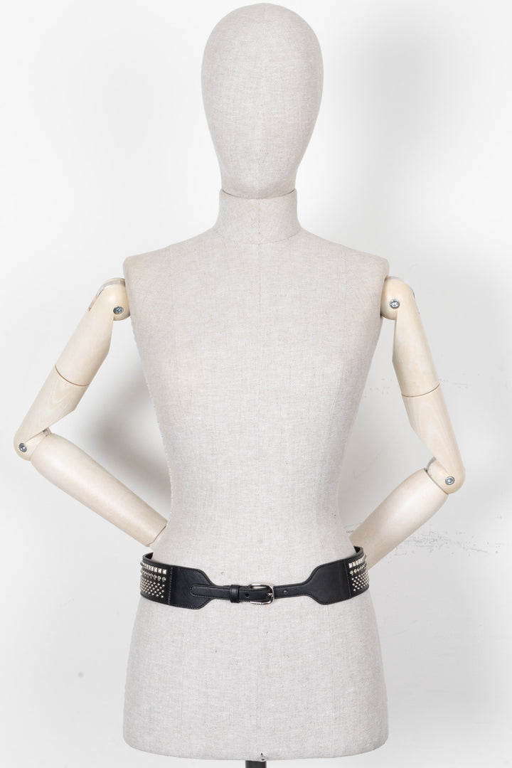 Ceinture GUCCI cloutée noire