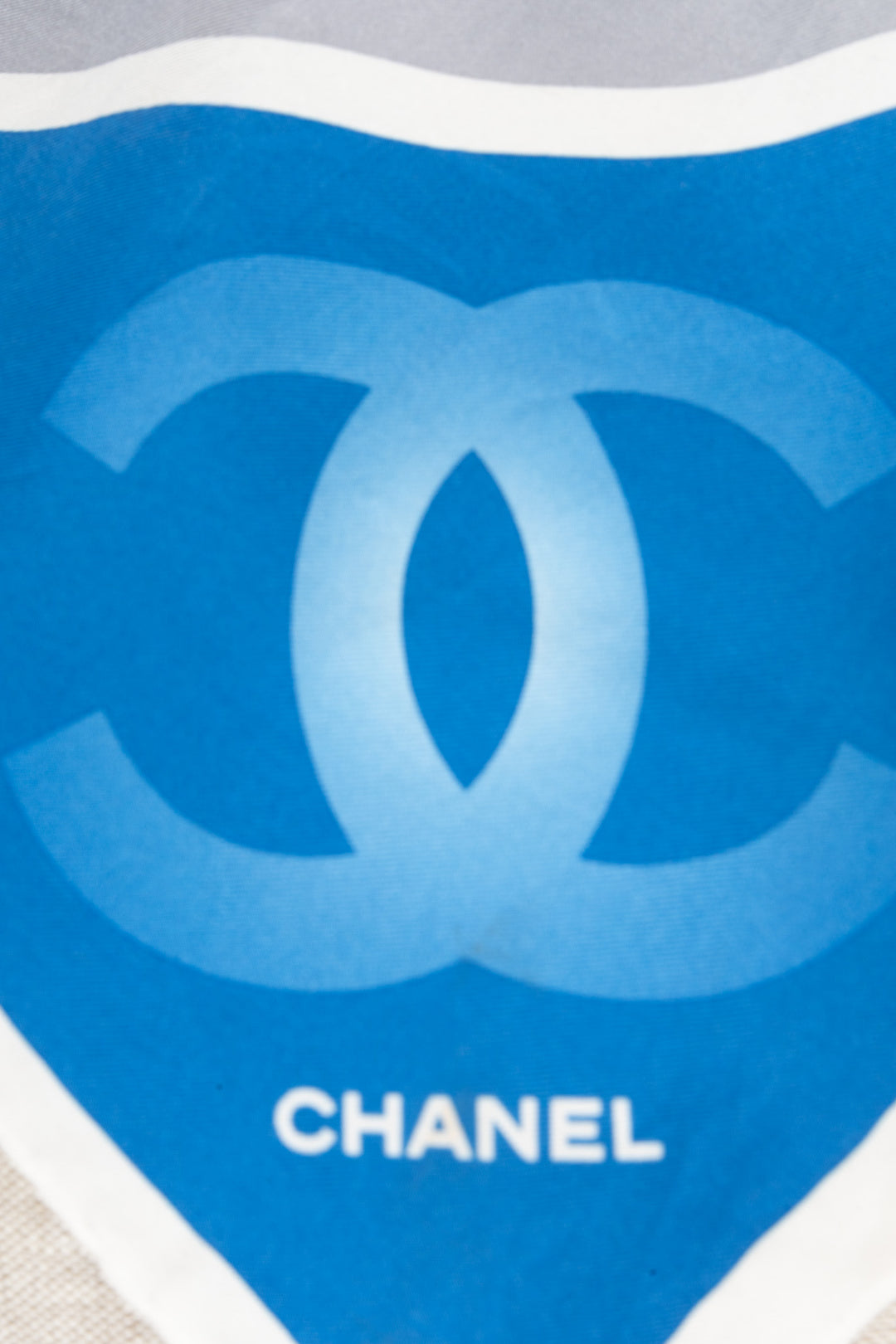 CHANEL Geometric Square Silk Multicolor