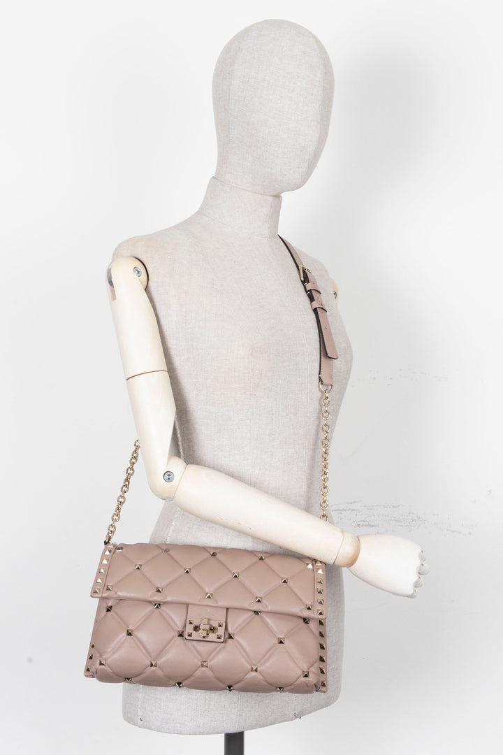 VALENTINO Candy Stud Crossbody Rose