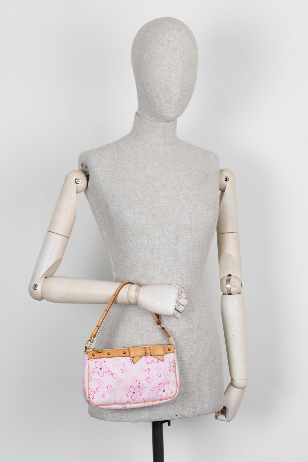 LOUIS VUITTON x Takashi Murakami Pochette Accessories Bag Pink