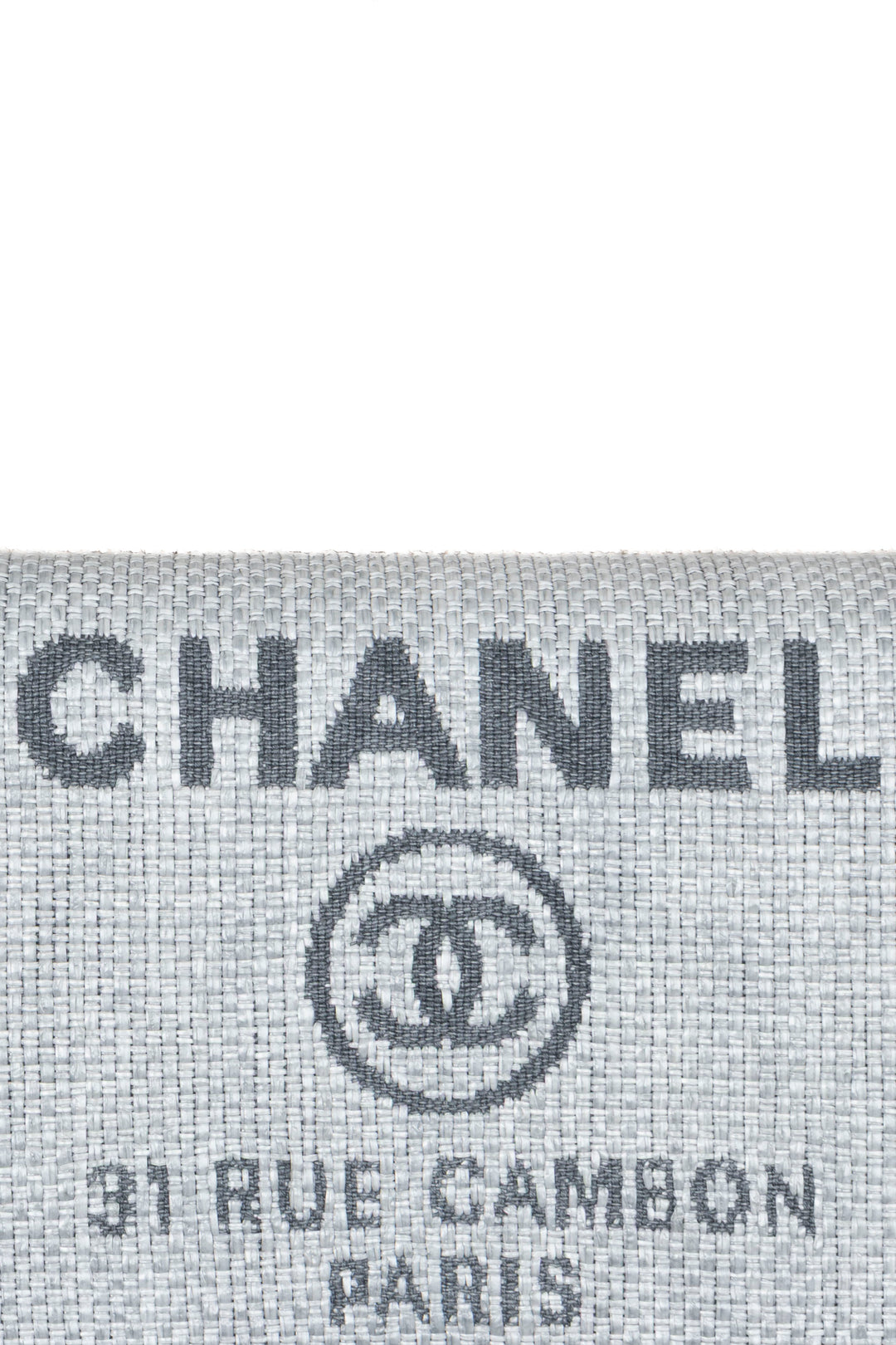 CHANEL Deauville WOC Canvas Leather Grey