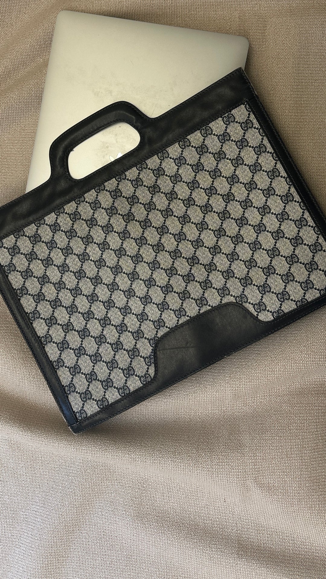 GUCCI Top Handle Business Tote Supreme Blue