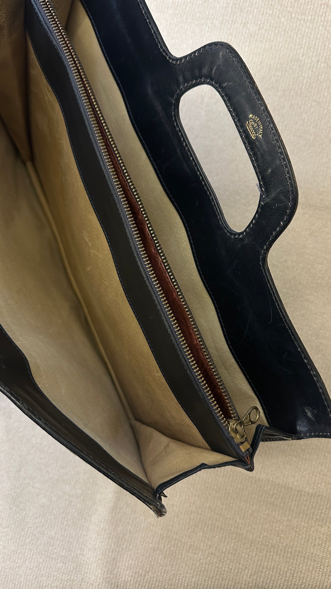 GUCCI Top Handle Business Tote Supreme Blue