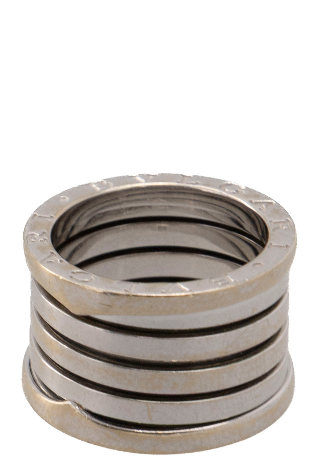 BVLGARI B.Zero 4 Band Ring White Gold