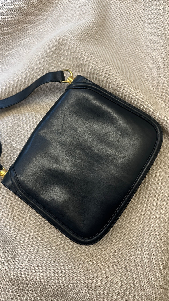 GUCCI Vintage Blondie Flap Bag Blue