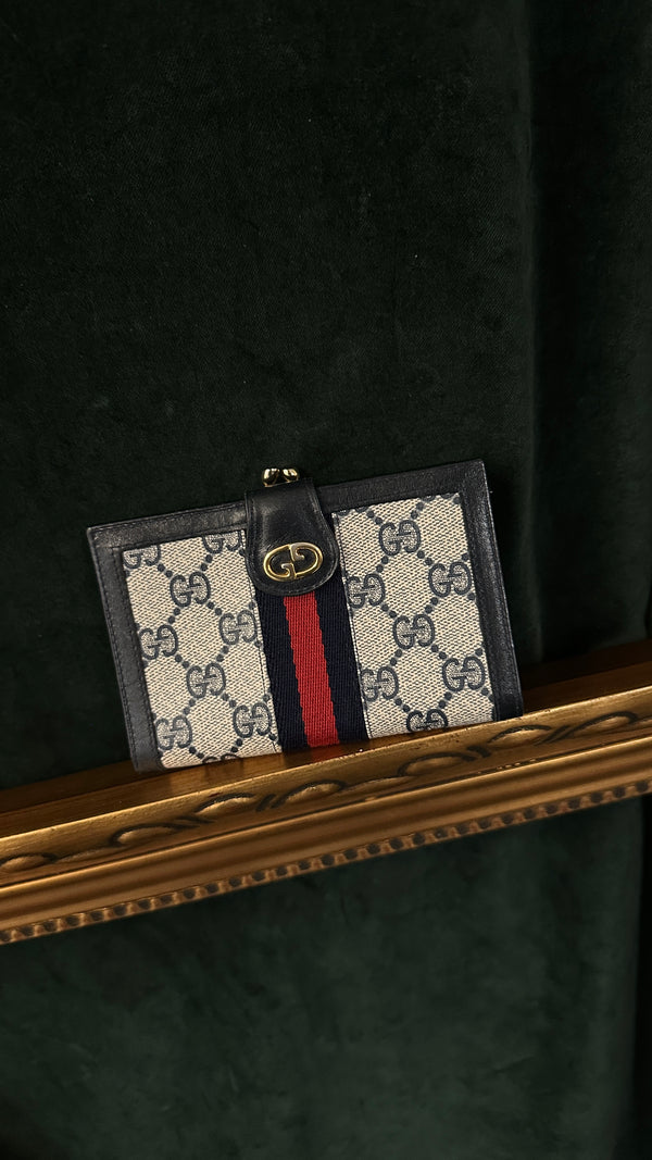 Portefeuille GUCCI GG Supreme Bleu