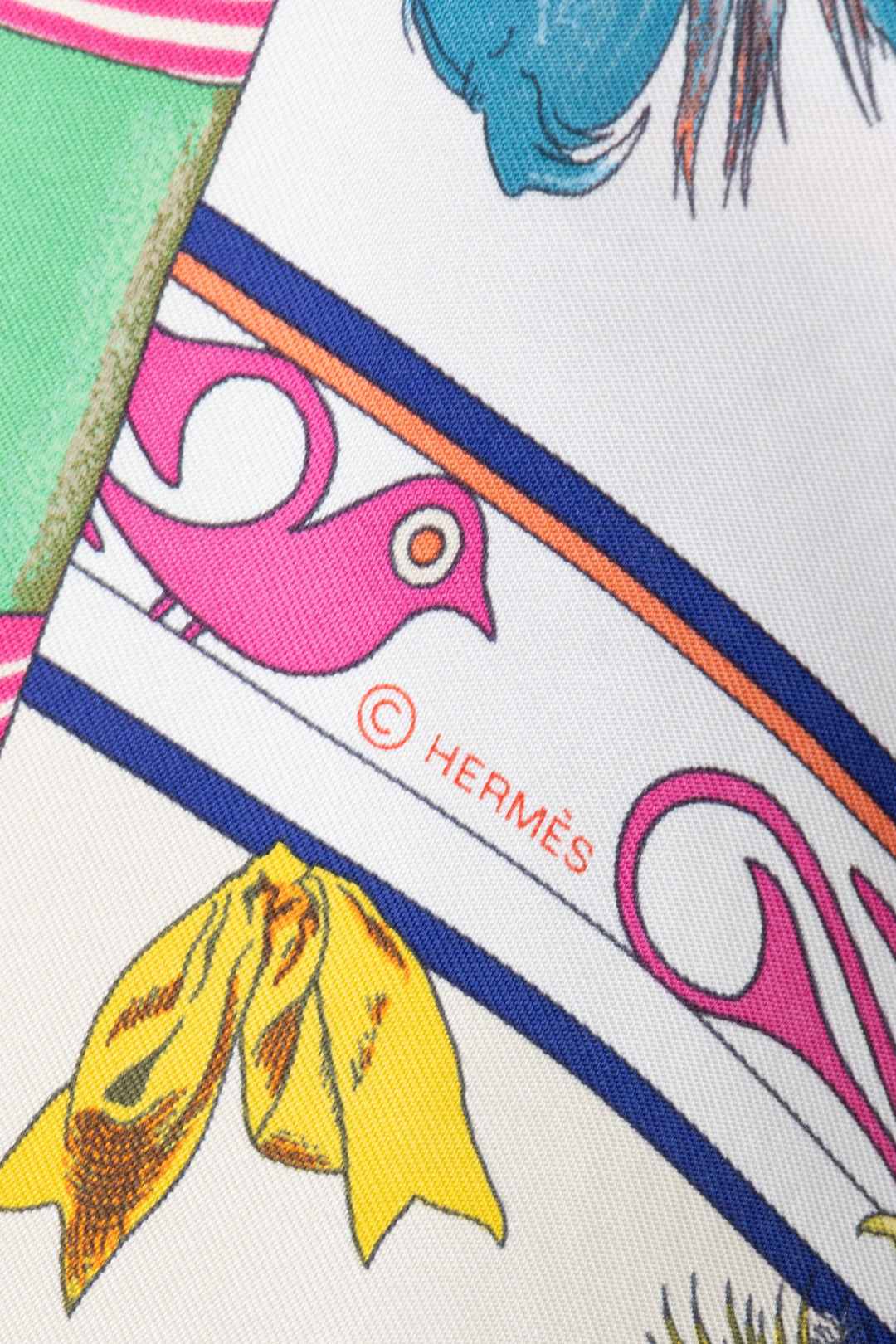 HERMÈS Kachinas Scarf 90 Silk Multicolor