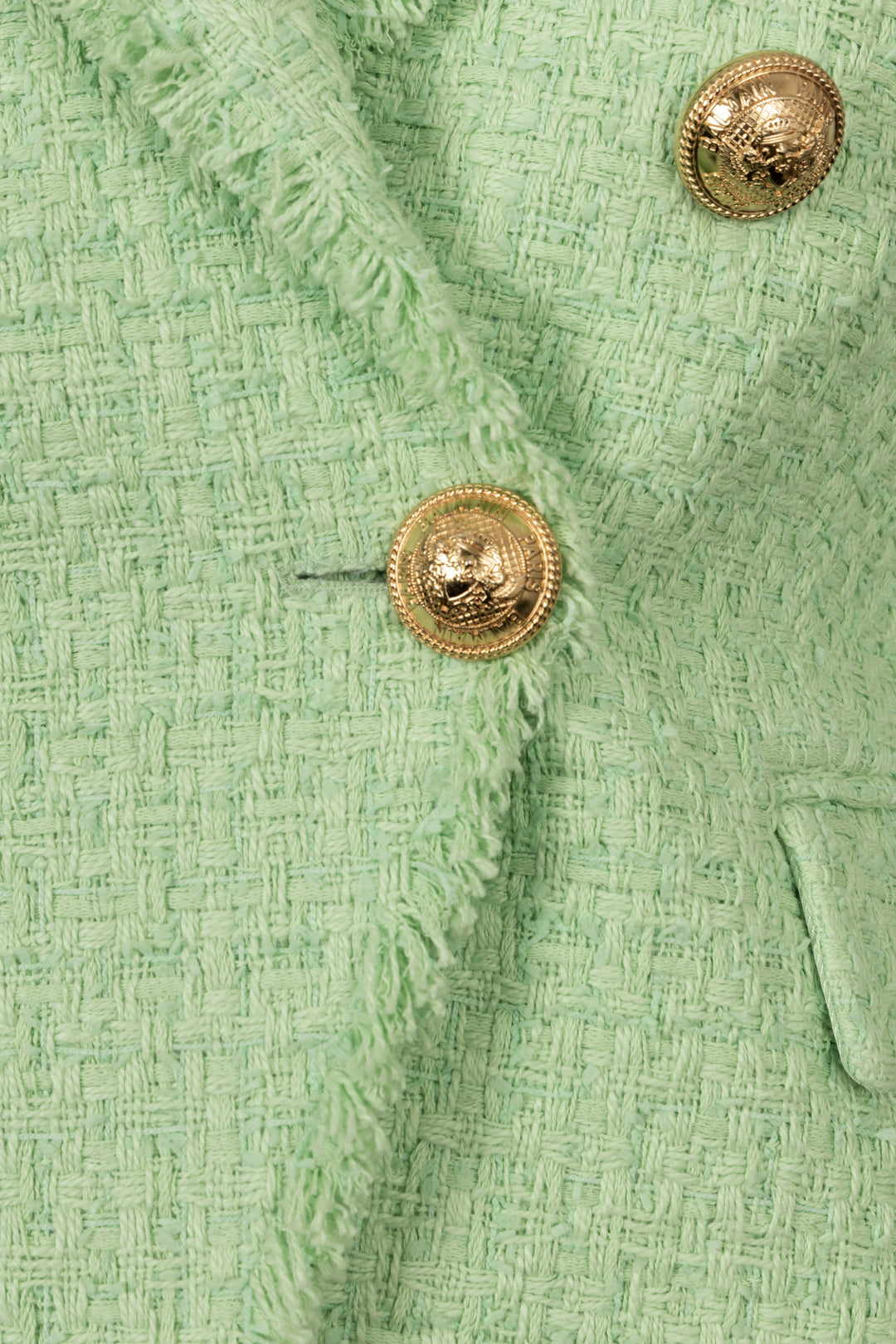 BALMAIN Blazer Tweed Green