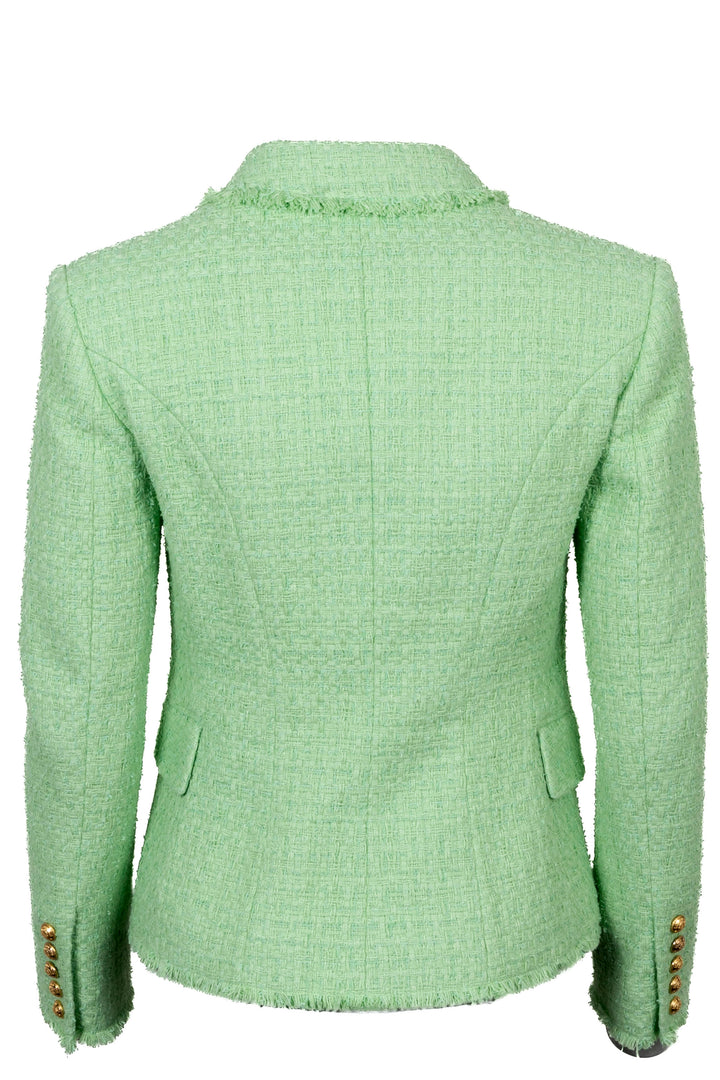 BALMAIN Blazer Tweed Green