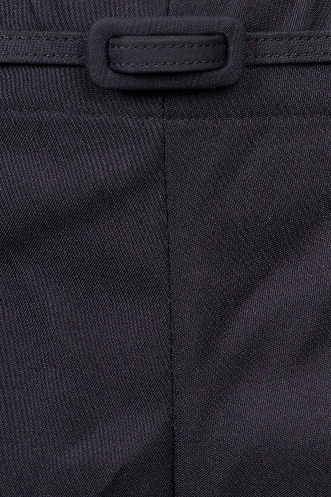 HERMÈS Belted Pants Silk Black