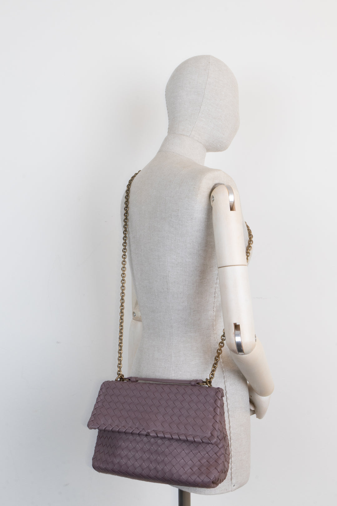 BOTTEGA VENETA Olimpia Bag Intrecciato Purple