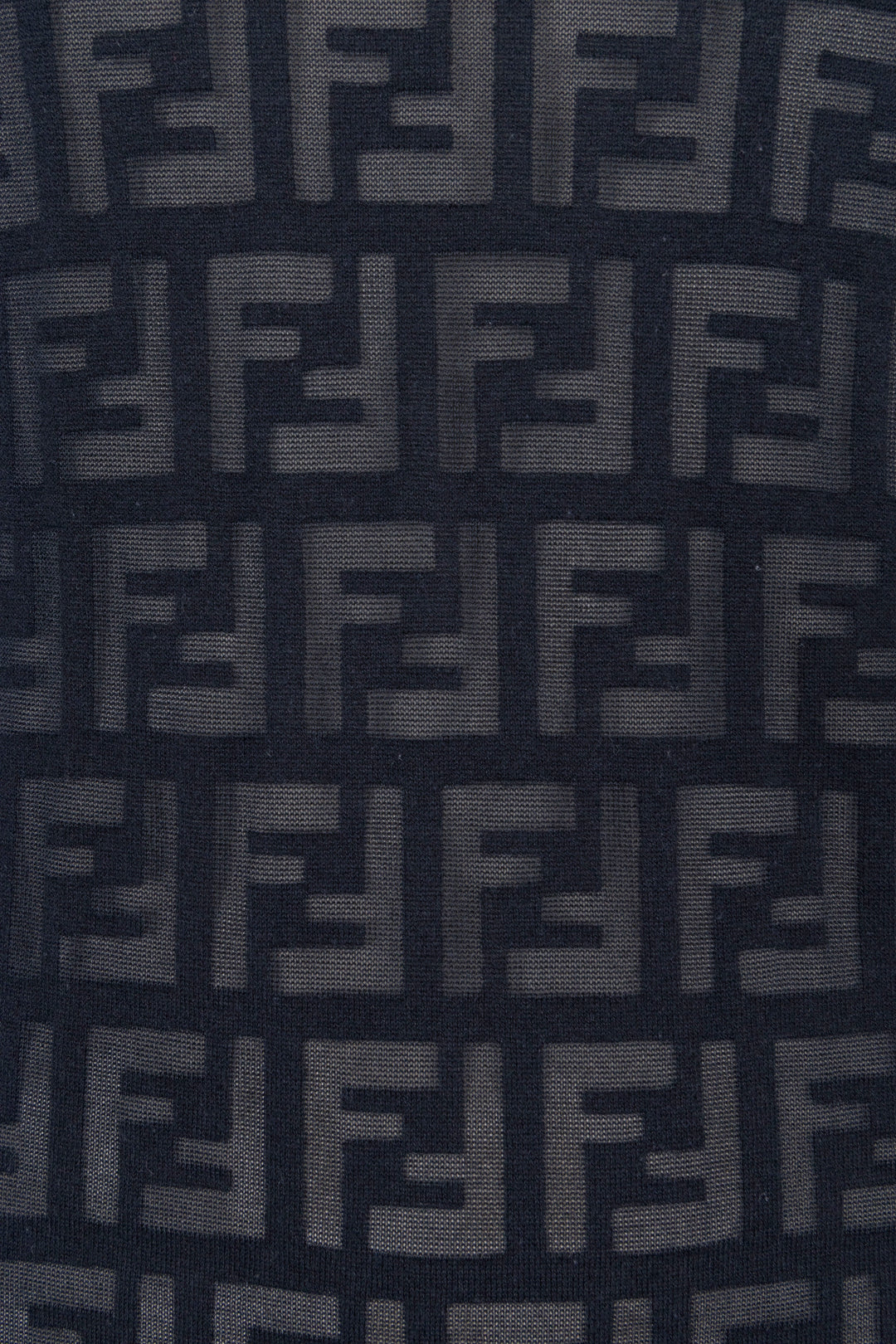 FENDI Long Sleeves FF Dress Black