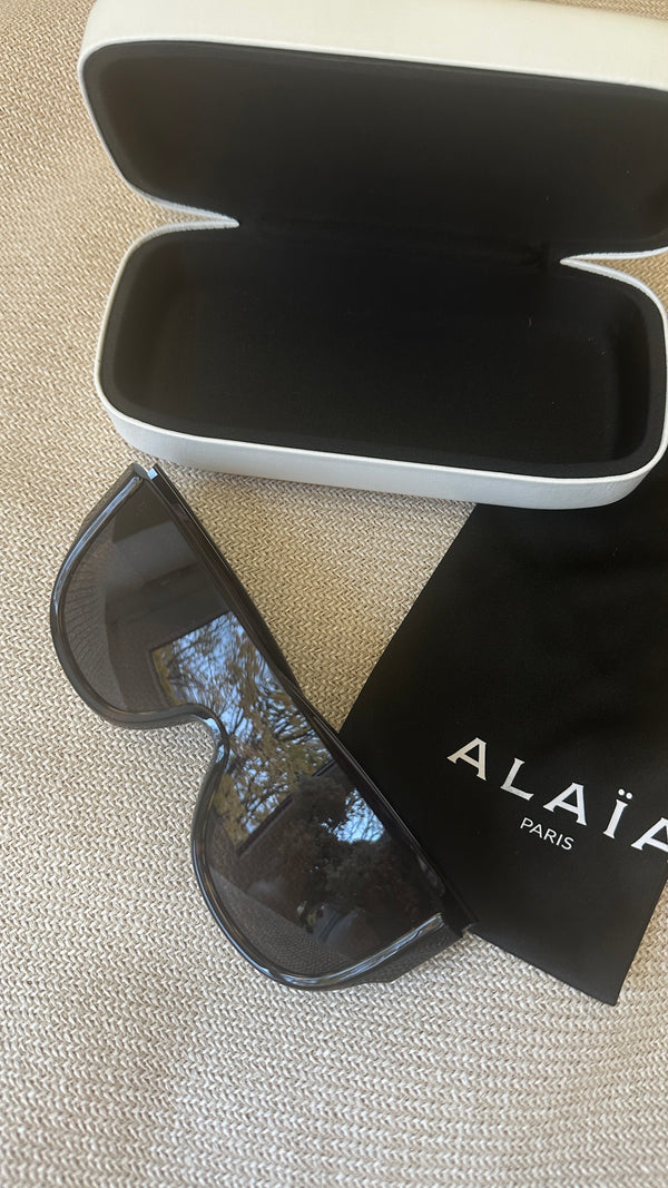 Lunettes de soleil ALAÏA Mask marron AA0087S