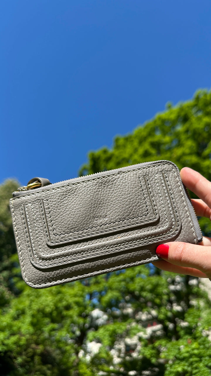 CHLOÉ Marcie Card Holder Grey