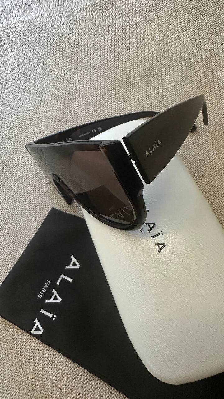 ALAÏA Mask Sunglasses Brown AA0087S